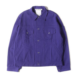 ACNE STUDIOS アクネ ジャケット サイズ:44 / ヘビーツイル スナップボタン ワイド ワークジャケット (Ourle Twill Overshirt)