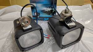 HID WORKライト　9−32V 55W H3 6000K 2個セット　未使用品と中古 現場作業　農作業　重機　トラックなどに