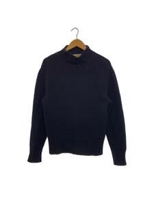 TENDERLOIN◆MOCK NECK COTTON KNIT/セーター(厚手)/S/ウール/ネイビー