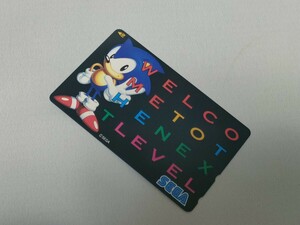 未使用　50度数　SEGA SONIC THE HEDGEHOG 　ソニックザヘッジホッグ　テレホンカード　送料込