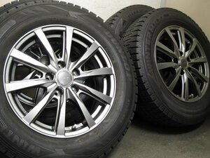 ■美品/バリ山！■アルミ付きスタッドレスDUNLOP WINTERMAXX WM02 215/65R16 4本■アルファード等■