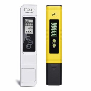 デジタル PH測定器 PHメーター ECテスター PH計&TDS 2点セット 高精度 水質検査キット 水養殖 熱帯魚飼育 水耕栽 