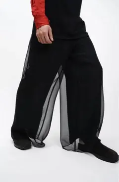 90s Max Mara Sheer Layered Pants vintage