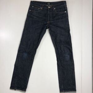 A.P.C アーペーセー　 デニムパンツ　セルビッチデニム　 濃紺　赤耳　 ボタンフライ　W26 ジーパン　412-53a