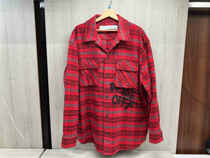 off-white FLANNEL CHECK オフホワイト チェック柄 シャツ L OMGA091F19F33006