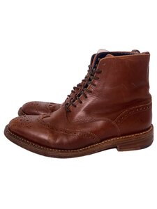 Tricker’s◆レースアップブーツ/-/BRW/レザー