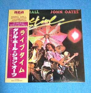 国内盤LP■ダリル・ホールとジョン・オーツ / ライブタイム■帯付■再生確認済み■DARYL HALL & JOHN OTES / LOVETIME■ホール＆オーツ