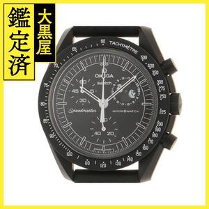 SWATCH スウォッチ ムーンスウォッチ SO33B700 ブラック文字盤 バイオセラミック/ナイロン クォーツ【472】SJ