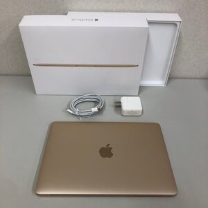 【ジャンク扱】Apple MacBook 12inch Early 2016 MLHE2J/A Monterey/Core m3 1.1GHz/8GB/256GB/ゴールド/A1534 250110SK460030