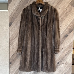 【AF-19】毛皮　AMERICAN FUR AWARDS　最高級　五つ星　★★★★★　NakamuraFur　ナカムラファー　MINK　ミンク　ロングコート