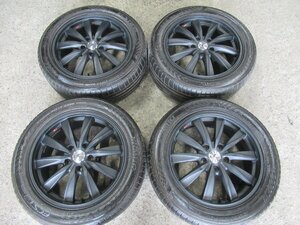 【ボクシー　ノア】LEONIS　17X7J+53　5/114.3　【マッドブラック塗装】　215/50R17　KUMUHO　ECSTA　PS71　9分山　バランス調整済