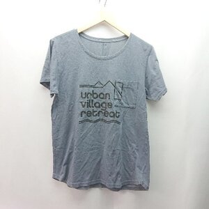 ◇ nonnative クルーネック 胸ポケット 文字プリント カジュアル 半袖 Ｔシャツ サイズ1 ライトブルー メンズ E