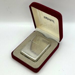 1円～/ZIPPO/ジッポー/STERLING/スターリング/シルバーカラー/1993年製/ケース付/ライター/煙草/喫煙具/喫煙グッズ/火花OK/ジャンク/W091