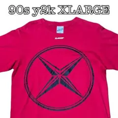 90s vintage xlarge Tシャツ　RED 赤　ストリート　美品　M