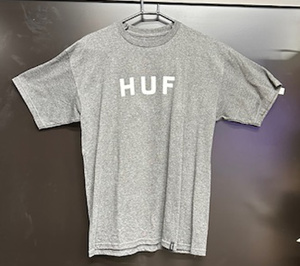 50％OFF！！　HUF 　ハフ　アパレル　TEE　Tシャツ　ORIGNAL　LOGO　TEE　Mサイズ　チャコール