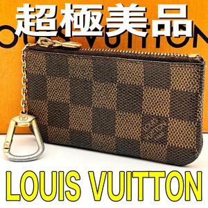 ルイヴィトン LOUIS VUITTON ダミエ コインケース 茶 ポシェットクレ 正規品 本物 レザー 男女兼用 ユニセックス 大人気 コンパクトサイズ