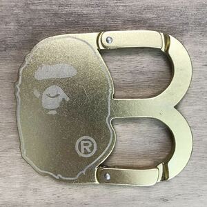 APE HEAD カラビナ Gold a bathing ape BAPE エイプ ベイプ アベイシングエイプ NIGO m1455