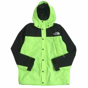 美品□ザ・ノースフェイス NP11834 Mountain Light Jacket ゴアテックス WZIP マウンテンジャケット セーフティーグリーン L 正規品 メンズ