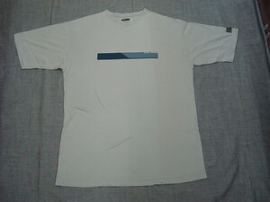 古着（上品）CHIEMSEE(キムジー)メンズプラスマイナスTシャツ（M）ベージュ系