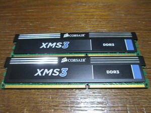 CORSAIR XMS3 DDR3-1600 4GB×2枚　合計8GB