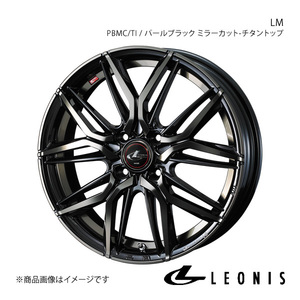 LEONIS/LM フィット/フィットアリア GD1/2/3/4/5/6/7/8/9 アルミホイール1本【14×5.5J 4-100 INSET42 PBMC/TI】0040771