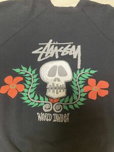 90’s Old Stussy ステューシー 黒タグ　スウェット ビンテージ Lサイズ USA 製