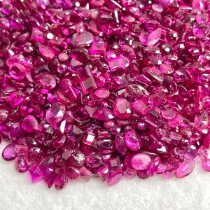 1円〜!!小粒大量!!◆天然ルビーおまとめ200ct◆j 約40g ルース 裸石 宝石 ジュエリー jewelry ruby corundum コランダム 紅玉 w3ヤ21