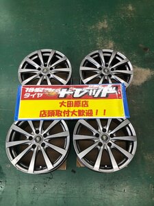 大田原店★中古ホイール4本★マナレイスポーツ 17インチ7J 5穴114.3+40★対応車種 クラウン/プリウスα/エクストレイル/ジュークなどに