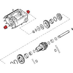 ブッシング クラッチ側 STD 1976-1985 キック側 1980-1984年 トランスミッション ケース内 カウンターシャフト ケース側 ハーレー