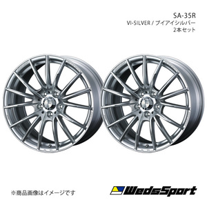 WedsSport/SA-35R ランサーエボリューション10 CZ4A アルミホイール2本セット【18×8.5J 5-114.3 INSET35 VI-SILVER】0073622×2