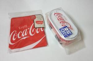 Coca-Cola コカ・コーラ ランチボックス 弁当箱 + 巾着袋 展示未使用品