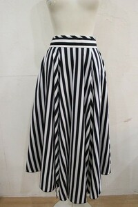 517★DUBLE STANDARD CLOTHING / ダブルスタンダード クロージング ストライプ ヘムスカート ロンドンストライプ サイズ38 美品 ★