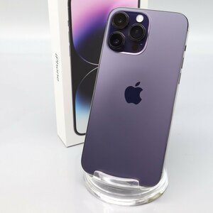 Apple iPhone14 Pro Max 128GB Deep Purple A2893 3L314J/A バッテリ100% ■SIMフリー★Joshin3405【1円開始・送料無料】