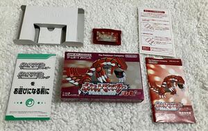 【ジャンク品】ポケットモンスター ルビー　ゲームボーイアドバンス GBA ソフト　ポケモン　レトロゲーム　外箱付き 説明書付き