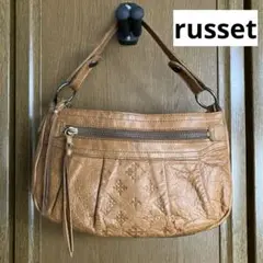 russet　ラシット　ヴィンテージ　ハンドバッグ　レザー　キャメル