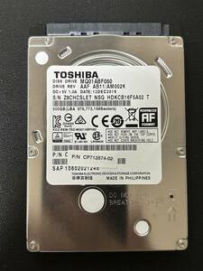 『正常』判定 TOSHIBA 500GB 2.5inch HDD SATA Note-PC用　 ■動作確認済 ■送料無料
