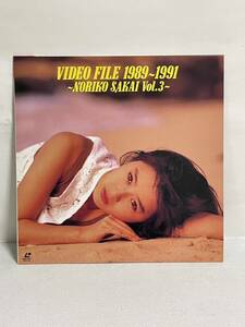 LD 酒井法子 VIDEO FILE 1989-1991 NORIKO SAKAI vol.3 レーザーディスク