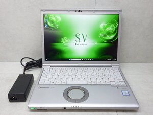 ☆1円☆第8世代☆CF-SV7TDHVS☆Core i5 1.70GHz/8GB/SSD256GB/累積6950/高解像度/無線/Bluetooth/カメラ/Office/Win11 DtoD領域☆