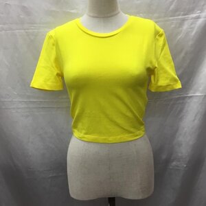 ZARA XS ザラ Tシャツ 半袖 2335 159 300 ショート丈 クロップド丈 T Shirt 黄 / イエロー / 10115558