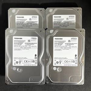 ★ 4個セット ★ 2TB ★　DT02ABA200V　/　TOSHIBA【使用時間：3ｈ＆4ｈ＆8ｈ＆5ｈ】2024年 新品同様 AVコマンド対応