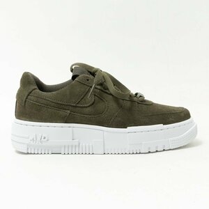 【1円スタート】未使用 NIKE ナイキ DQ5570-300 Air Force 1 エアフォース1 ピクセル ローカットシューズ 靴 24cm レザー 合成繊維 カーキ