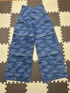 VETEMENTS STAMPED LOGO BIG SHAPE TRANSFORMER JEANS