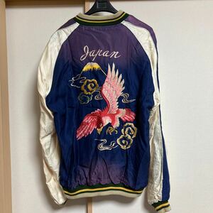 【極美品】テーラー東洋 SOUVENIR JACKET GOLD DRAGON×RED EAGLE リバーシブルサテンスカジャン エイジング加工モデル XLサイズ TT14468