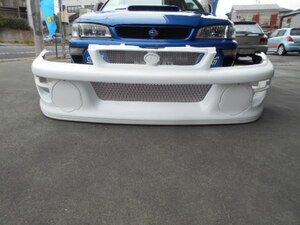 WRC CUSTOM 22Bタイプ ワイドフロントバンパー GC8用 FRP 未塗装