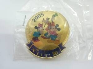 [11-005] TDR ディズニー Disney VIVA！20 2005年成人記念 ピンバッチ ピンズ 袋入