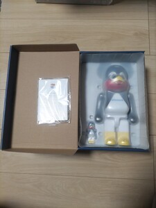 つば九郎　東京ヤクルトスワローズ　BE@RBRICK(ベアブリック)　400％ 100%　開封品