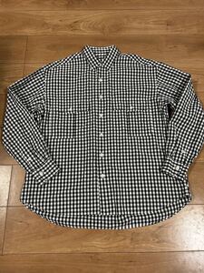 Porter Classic ポータークラシック　ROLL UP TRICOLOR GINGHAM CHECK SHIRT サイズS