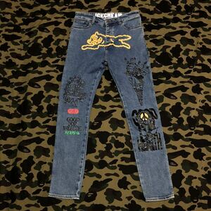 running dog denim pants jeans BBC ICECREAM billionaire boys club THE SOUND OF MUSIC デニム ランニングドッグ