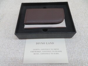 ★DIVNO LAND カードケース 名刺入れ クロス/元箱付き USED 12174★！！