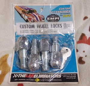 ☆オリジナルEMPI　CUSTOM WHEEL LOCKS（カスタムホイールロック）　空冷ワーゲン　空冷vw　空冷ビートル　リアルEMPI